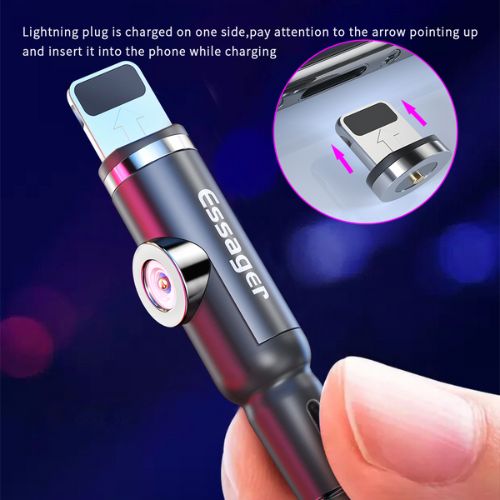 Magnetic mobile phone charging cable