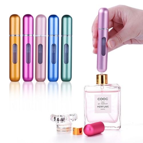 4x travel size perfume atomizer spray bottle 