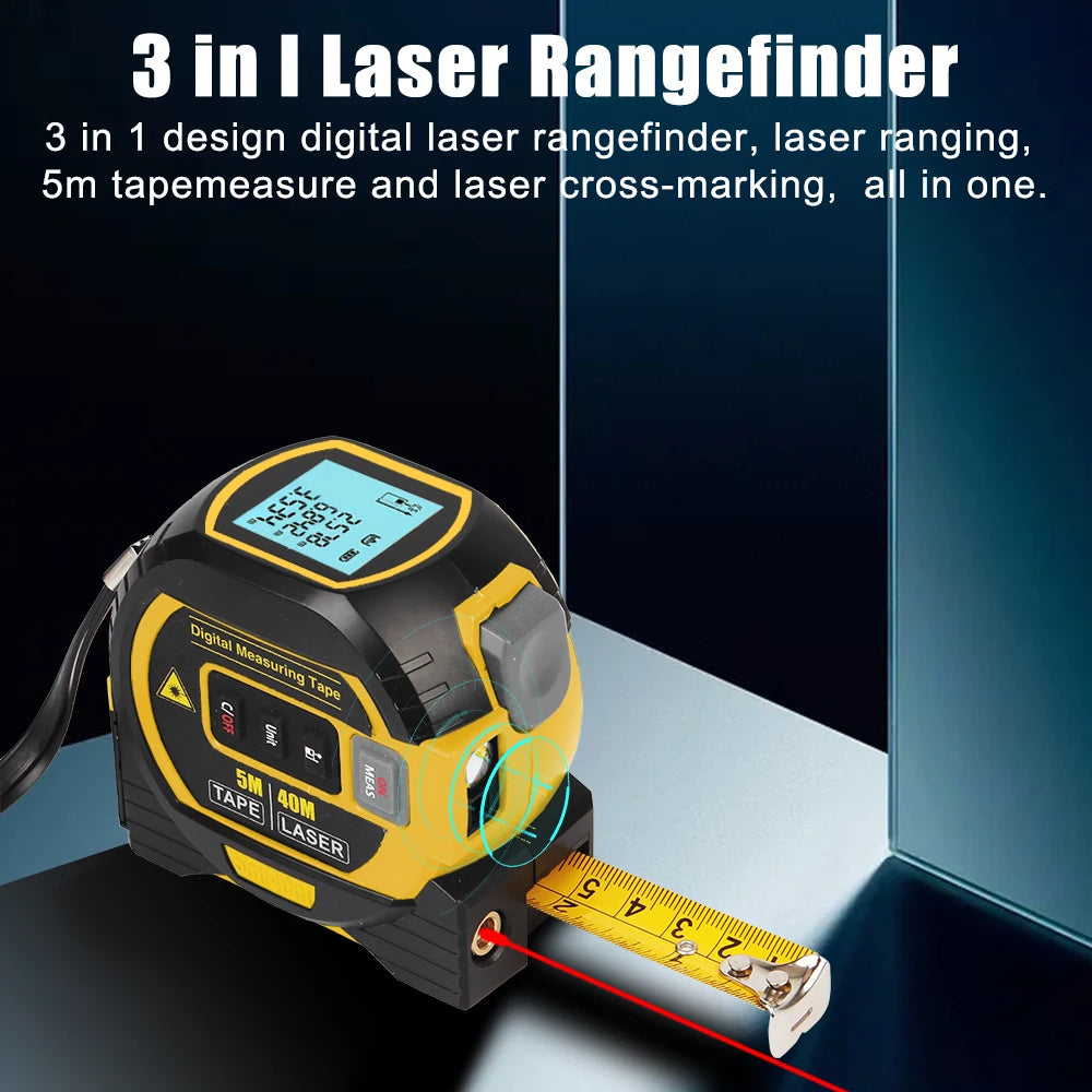 3 in 1 laser tape measure