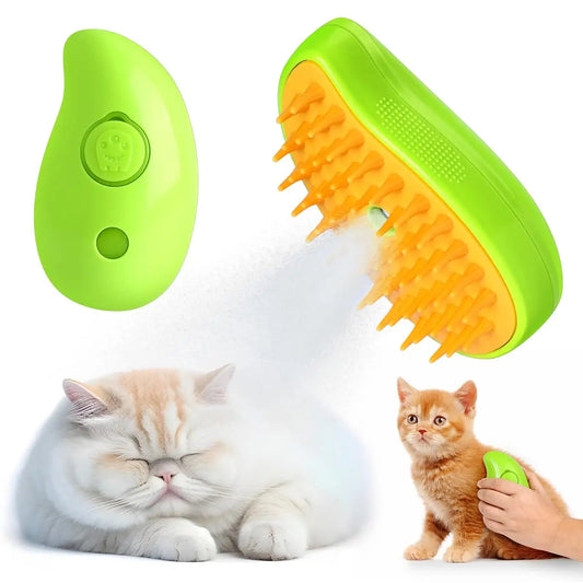 Steam brush for cats