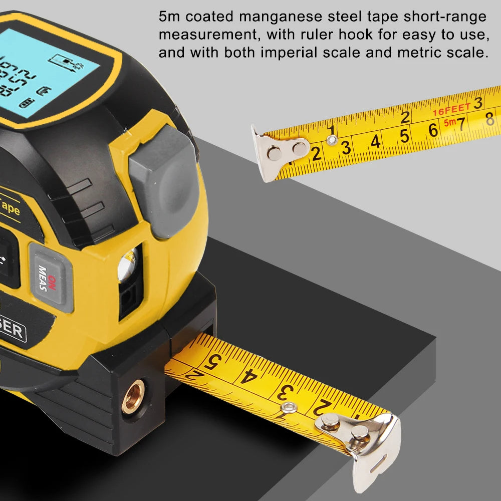 3 in 1 laser tape measure