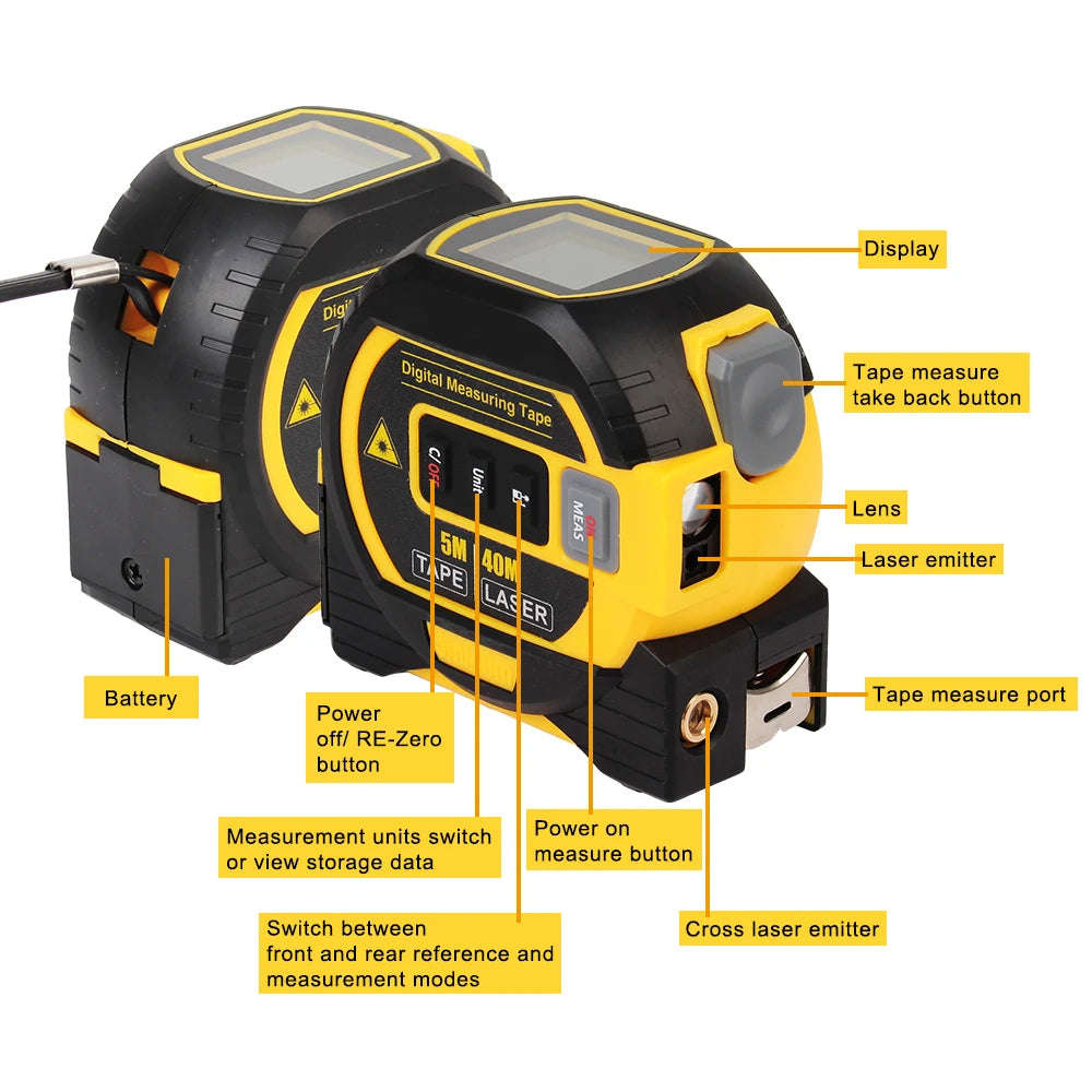 3 in 1 Laser Massband