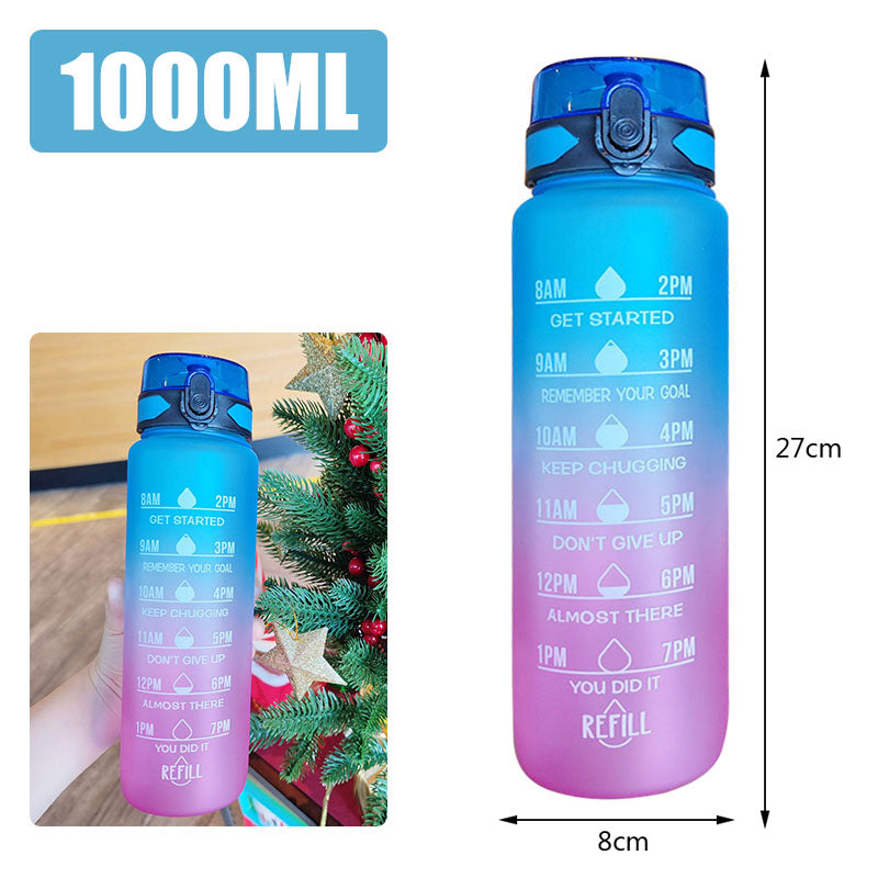 Motivational water bottle