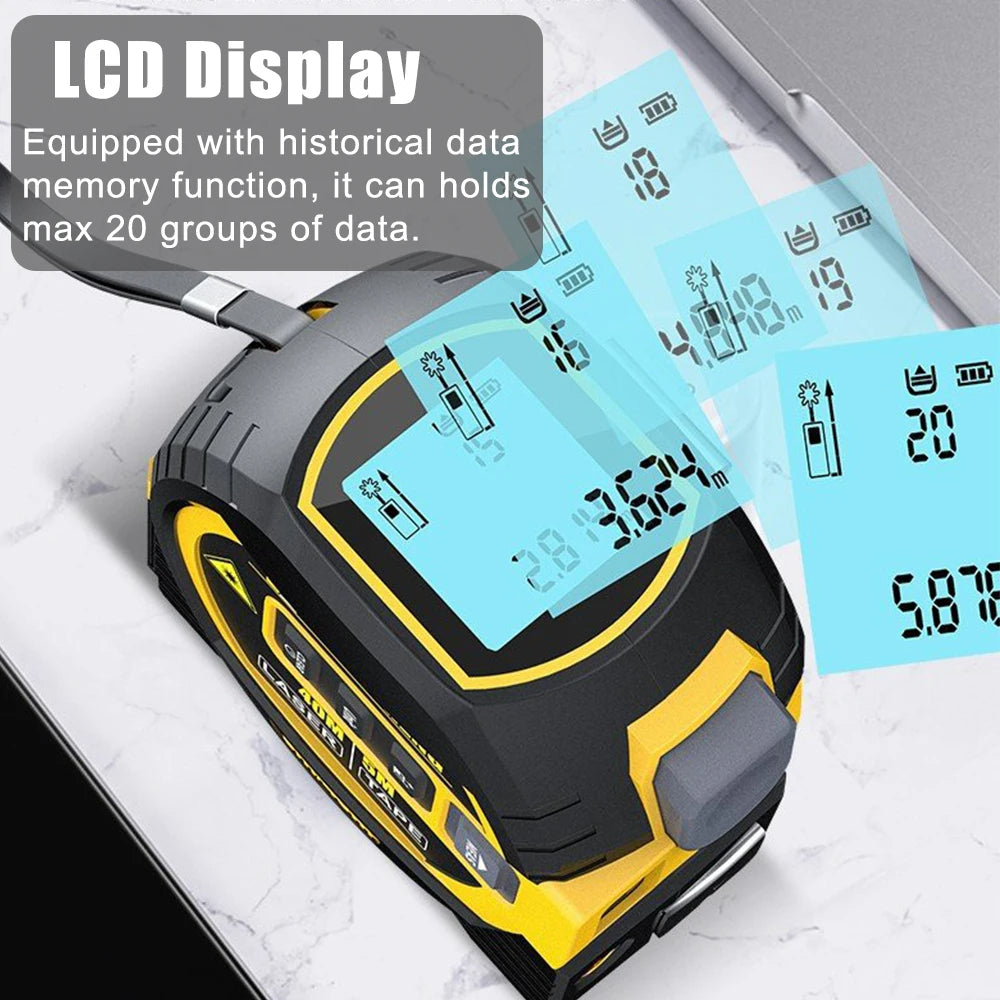 3 in 1 laser tape measure